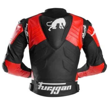 Alternative view of Furygan Sirius Leather Jacket Black Red White