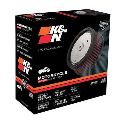 K&N Air Filter for Harley Davidson Touring / Dyna (2001-2008) (HD-0800) - Image 2