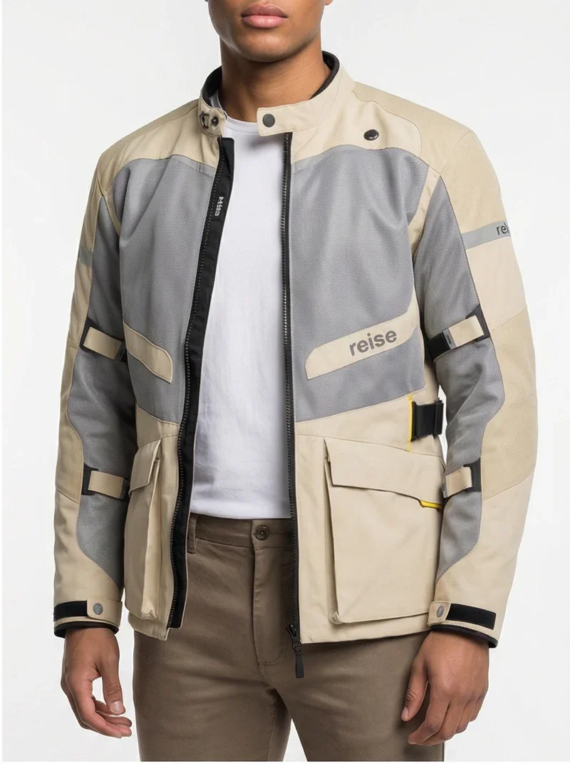 Reise PineAir Summer Adventure Touring Jacket (Beige) - Image 8