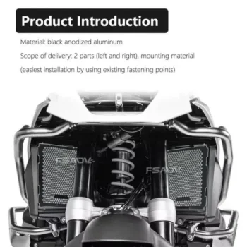 DBK Blue Radiator Guard for BMW R1300 GSA 2024-25 (GR28C) - Image 2