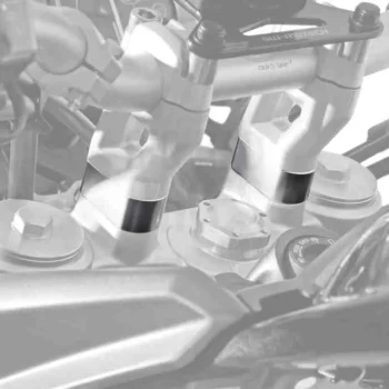SW-Motech 20mm Handlebar Risers for Triumph Tiger 900 GT / Rally Pro (LEH.11.039.10600.20/S) - Image 1