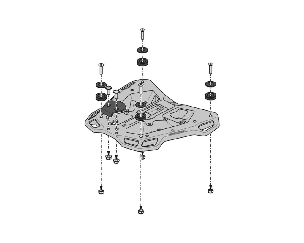 SW-Motech Street Rack for Honda CB750 Hornet (GPT.01.971.16000/B) - Image 5
