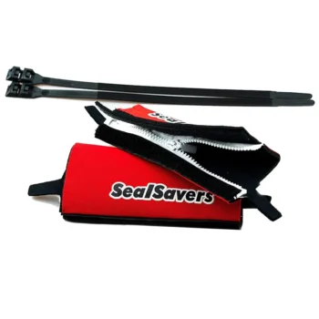 SealSavers Zip-On Fork Seal Protectors - 44-50mm - Red (SSZ-44-50-R) - Image 1