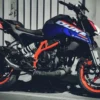 Barrel Exhaust Rogue V2 Exhaust for KTM 390 / 250 Gen 3 - Black(R2GKTMBKG3) - Image 1