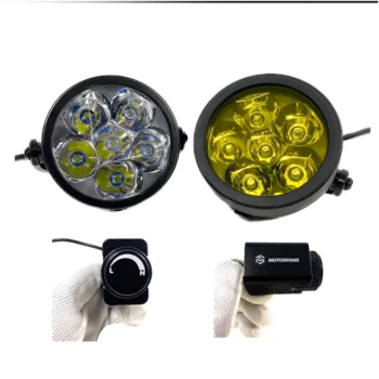 Alternative view of Motorfans L6R Pro | 100W (Pair) Fully Dimmable 6500K 10000LM Combo Beam LED Auxiliary Lamp