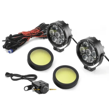 Motorfans L7 | 130W (Pair) Fully Dimmable 5700K 15000LM Spot Beam LED Auxiliary Lamp