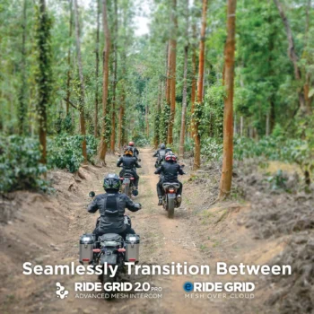 Alternative view of BluArmor C60+ helmet communication system.