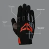 DSG Alpha Air Gloves Black Red - Image 3