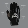 DSG Alpha Air Gloves Black White - Image 3
