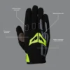 DSG Alpha Air Gloves Black Yellow Fluorescent - Image 5
