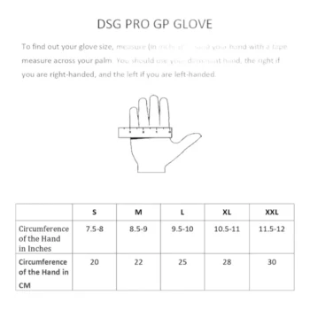 DSG Pro Gp Gloves Black Yellow Fluorescent - Image 1