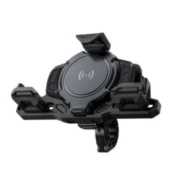 Loboo PH02S Rearview Mirror Mount Wireless Charging Motorcycle Phone Holder (PH02S-WXMR) - Image 1