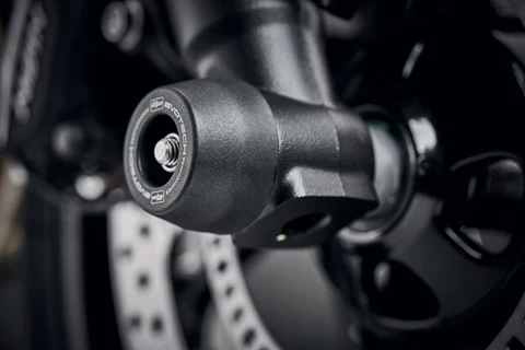 Evotech Performance Front Fork Spindle Bobbins for Triumph Daytona 660 / Trident 660 / Street Triple 765 (PRN013712) - Image 1