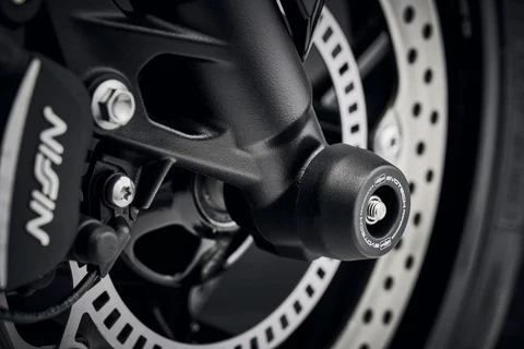 Evotech Performance Front Fork Spindle Bobbins for Triumph Daytona 660 / Trident 660 / Street Triple 765 (PRN013712) - Image 2