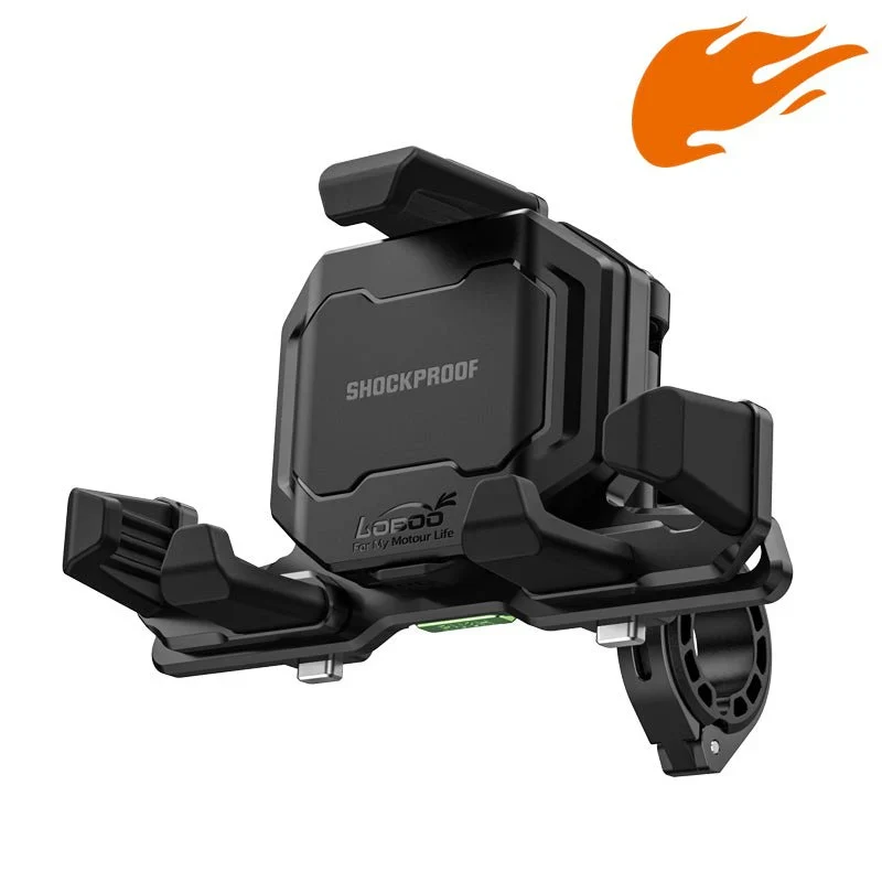 Loboo Phone Holder PH06 Charging (Handlebar Version) - PH06PRO-WXBZ - Image 1