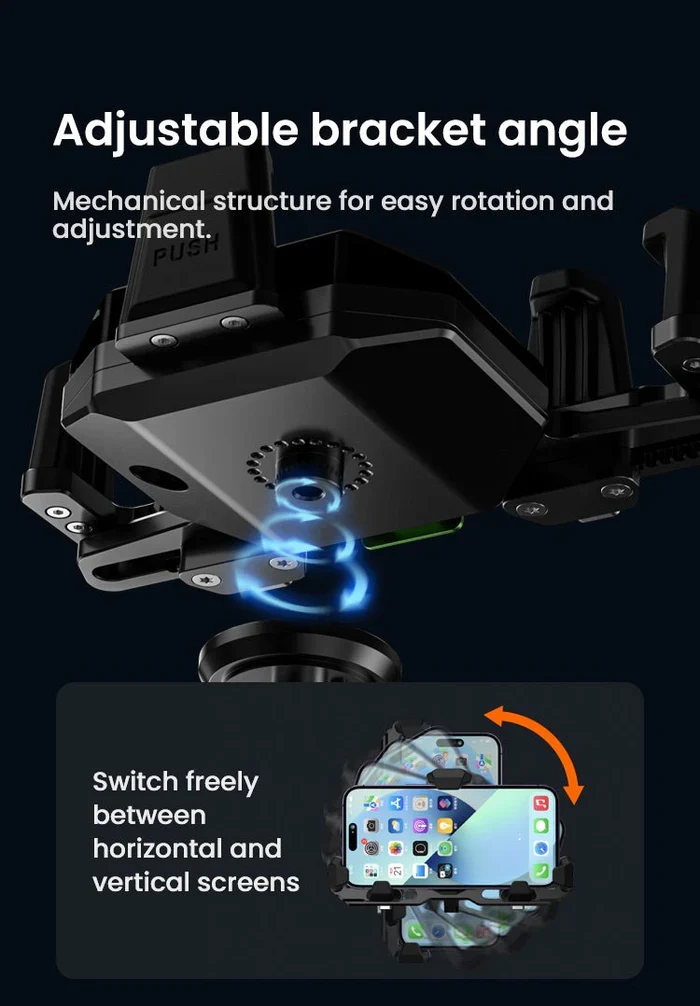 Loboo Phone Holder PH06 Charging (Handlebar Version) - PH06PRO-WXBZ - Image 4