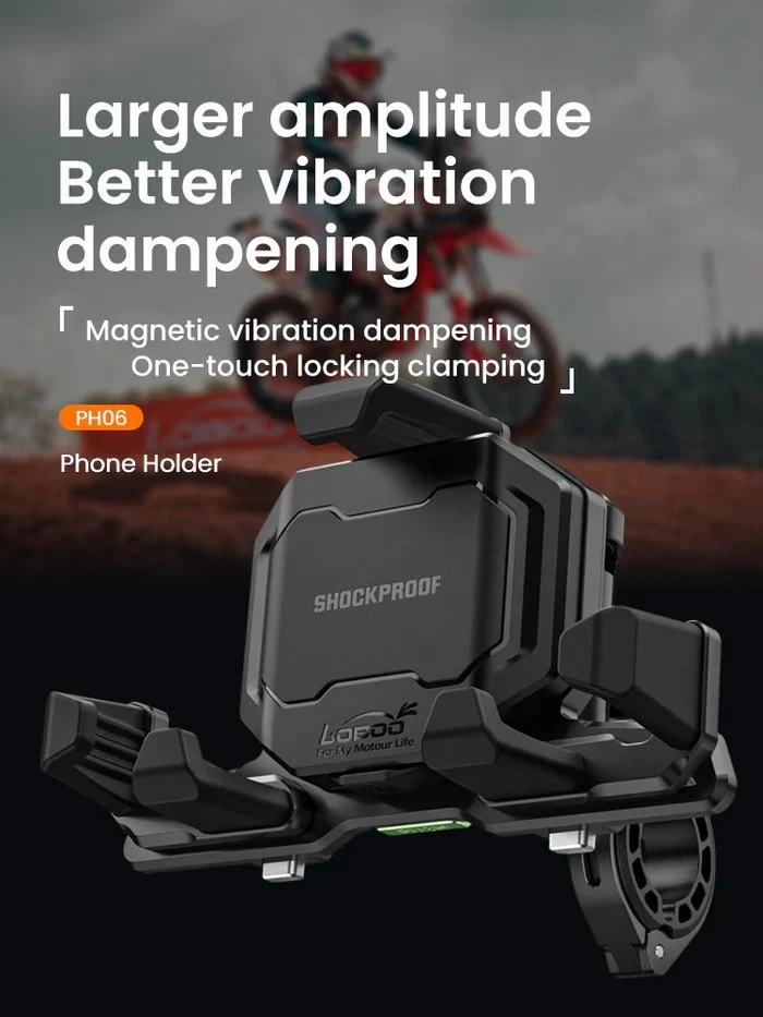 Loboo Phone Holder PH06 Charging (Rearview Mirror Version) - PH06PRO-WXMR - Image 1