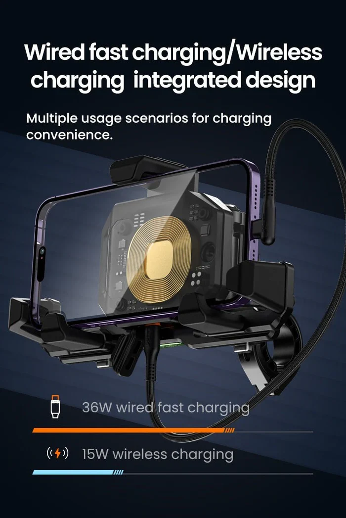 Loboo Phone Holder PH06 Charging (Rearview Mirror Version) - PH06PRO-WXMR - Image 5