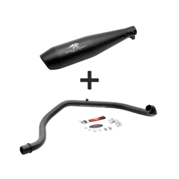 Red Rooster Performance Polaris Full Exhaust System with Header Pipe for Hero Xpulse 200 - Polished - Image 1