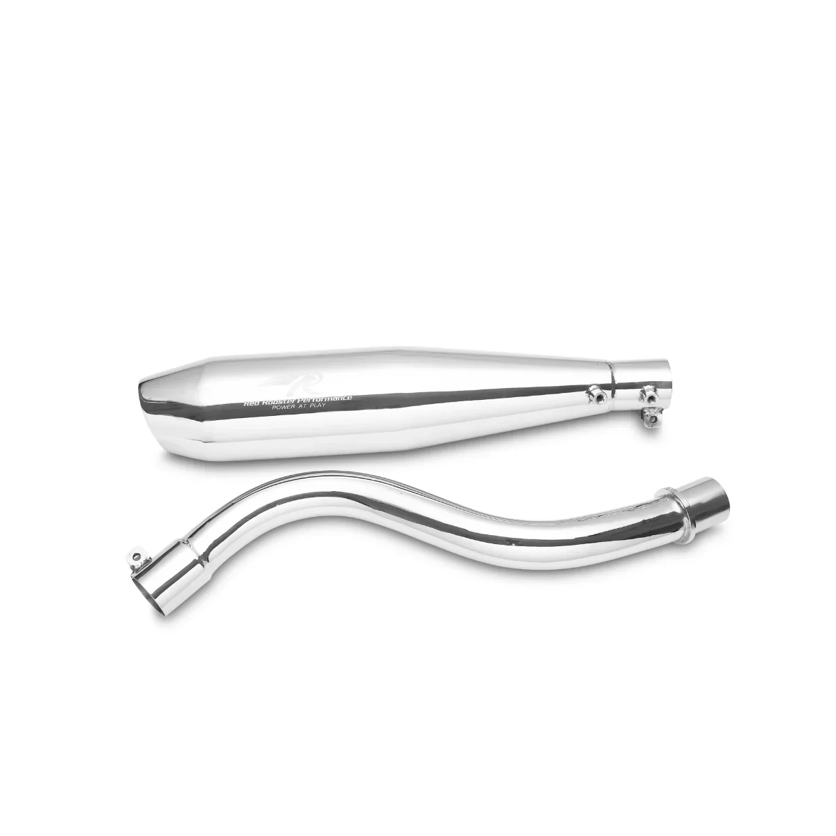 Red Rooster Performance Polaris Slip-On Exhaust for Hero Xpulse 210 - Polished - Image 1