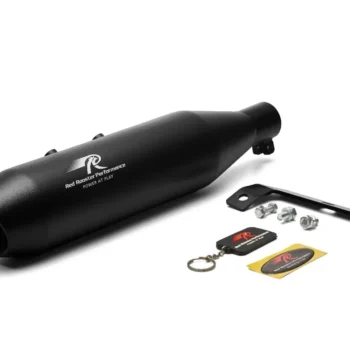 Red Rooster Performance Rumbler Max Header Pipe for Royal Enfield Hunter 350 - Black - Image 1