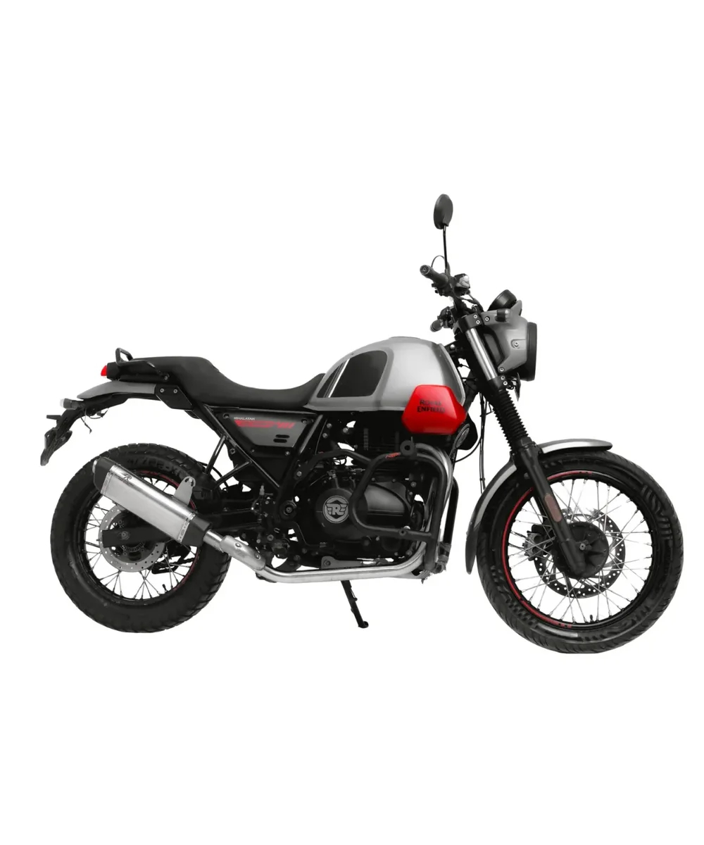 Red Rooster Performance Vertex Slip-On Exhaust for Royal Enfield Himalayan 411 / Scram 411 - Polished - Image 3