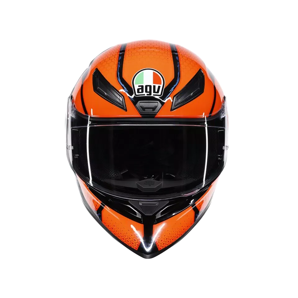 AGV K1 S Speed Armor Black/Orange/Blue Helmet - Image 3