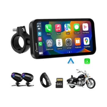 Carpuride W603D with TPMS - 6" Universal Wireless Stereo with Dual Dashcam & TPMS - Image 1