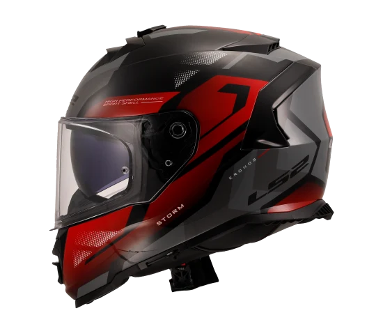 LS2 FF800 STORM II KRONOS RED GREY-06 HELMET - Image 2