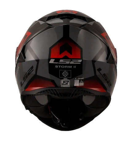 LS2 FF800 STORM II KRONOS RED GREY-06 HELMET - Image 5