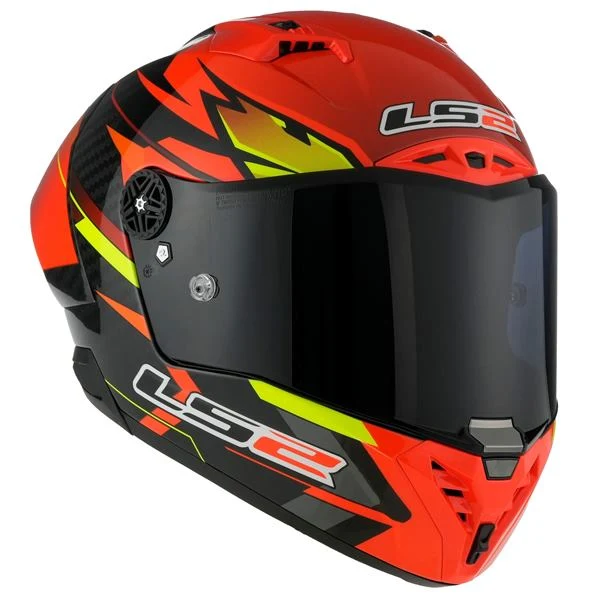 LS2 FF805 Thunder C GP Aero Fire Red Black-06 Helmet - Image 2