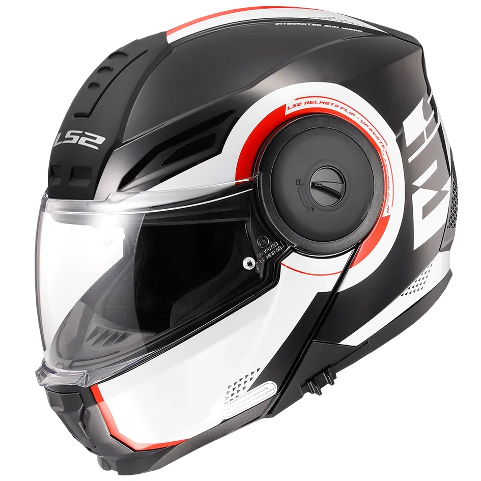 LS2 FF902 SCOPE II OXYD GREY RED-06 HELMET - Image 1