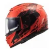 LS2 FF390 BREAKER EVO GLOSS ORANGE GODZILLA HELMET - Image 1