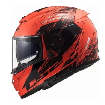 LS2 FF390 BREAKER EVO GLOSS ORANGE GODZILLA HELMET - Image 1