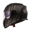 LS2 FF800 STORM II FLAG GLOSS BLACK GREY-06 HELMET - Image 3