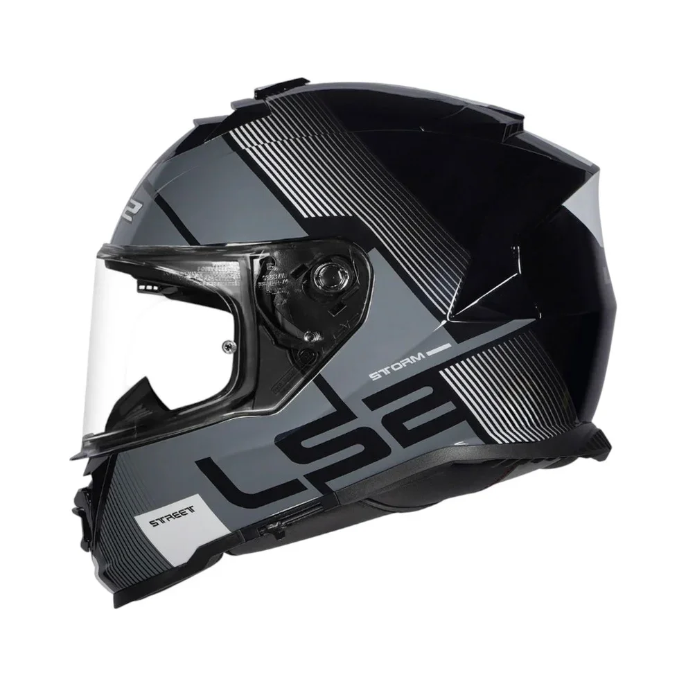 LS2 FF800 STORM II NERVE GL.BLACK H-V YELLOW-06 HELMET - Image 2