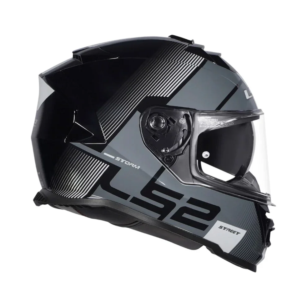 LS2 FF800 STORM II NERVE GL.BLACK H-V YELLOW-06 HELMET - Image 5