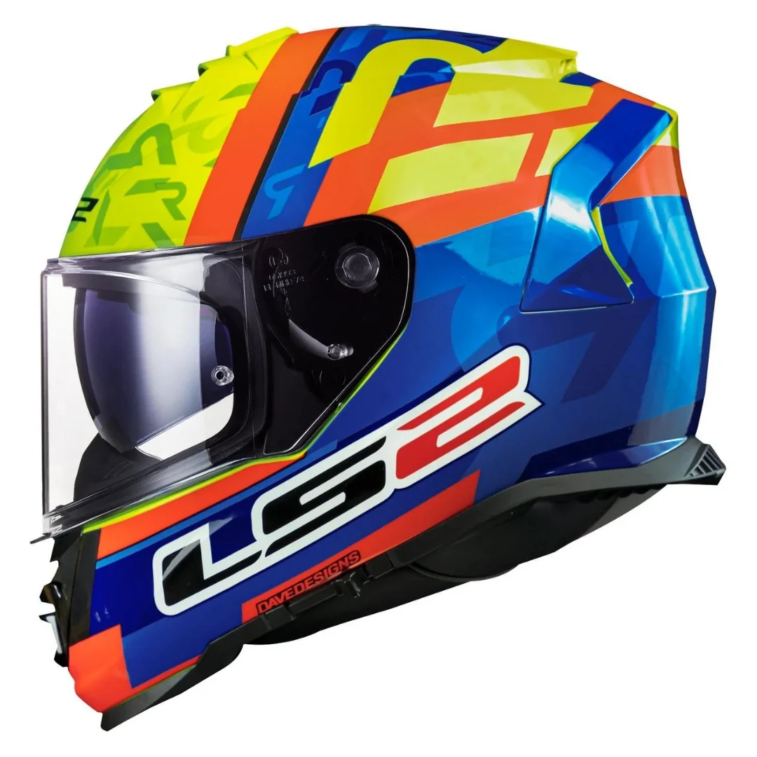 LS2 FF800 STORM II SALVADOR REPLICA BLUE H-V YELLOW.-06 HELMET - Image 2