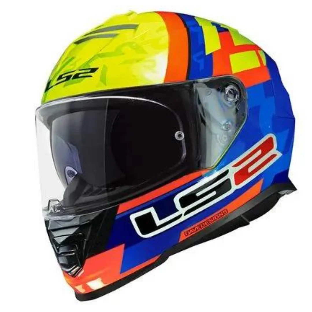 LS2 FF800 STORM II SALVADOR REPLICA BLUE H-V YELLOW.-06 HELMET - Image 3