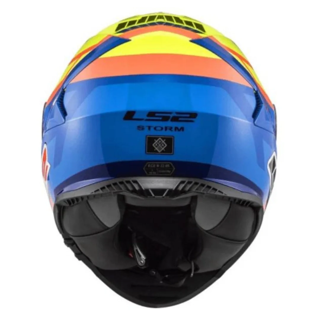 LS2 FF800 STORM II SALVADOR REPLICA BLUE H-V YELLOW.-06 HELMET - Image 4
