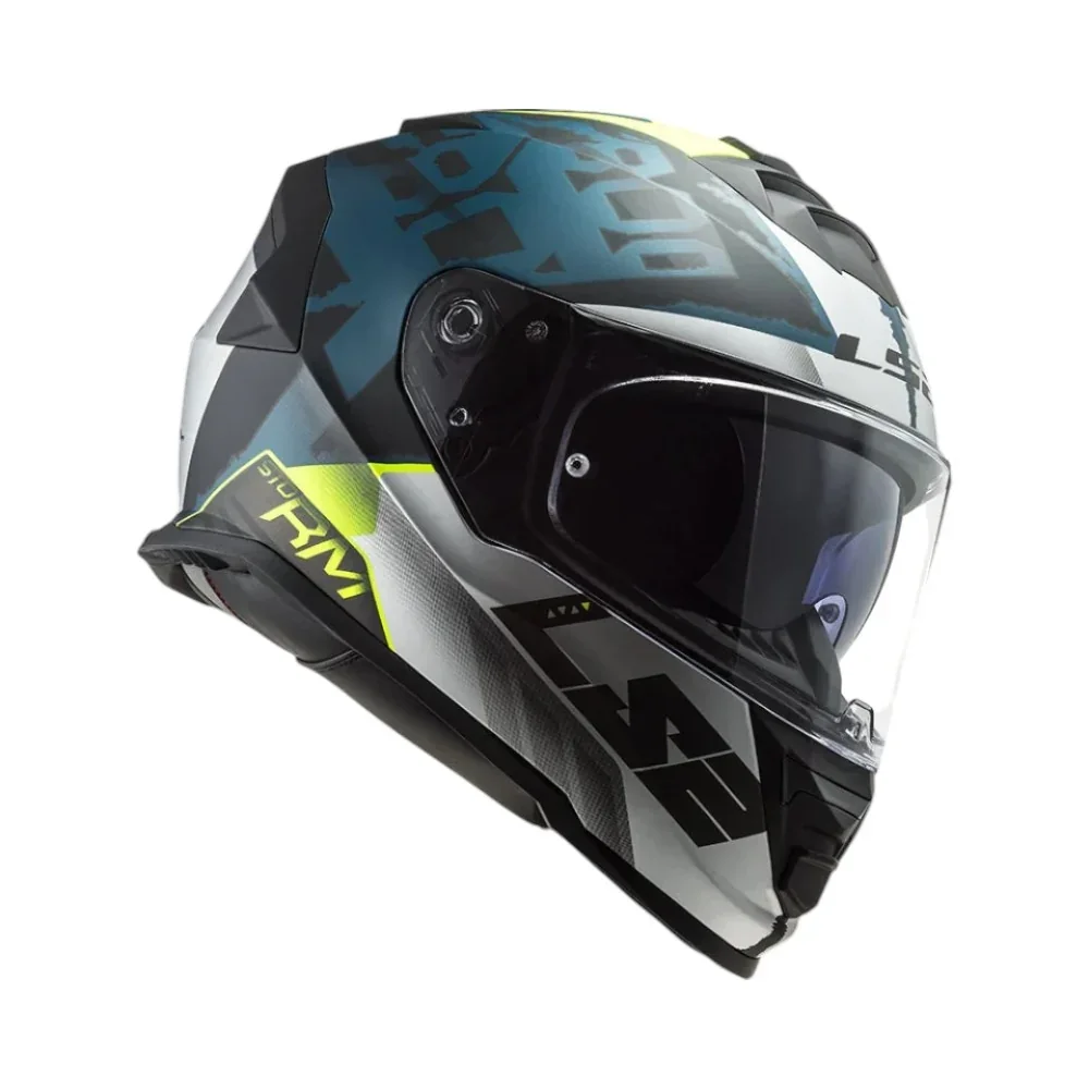 LS2 FF800 STORM II SPRINTER M.SILVER COBALT-06 HELMET - Image 3