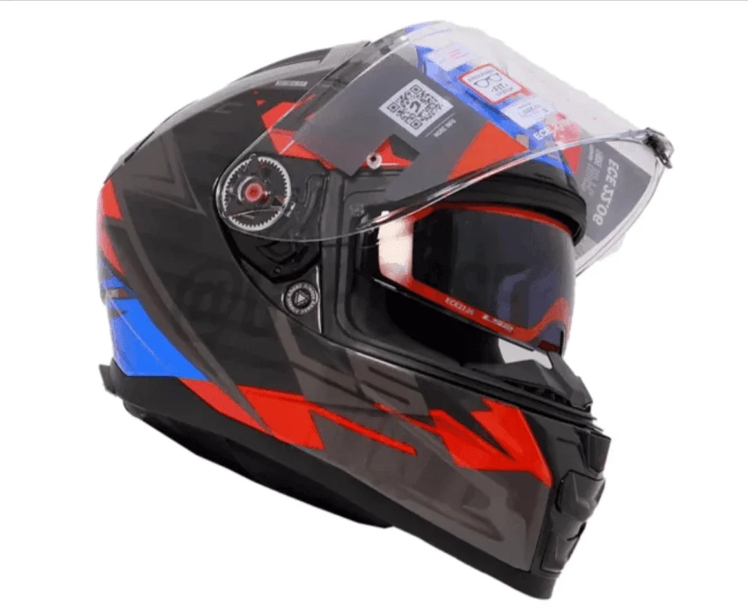 LS2 FF811 VECTOR II ABSOLUTE GLOSS BLACK RED BLUE HELMET - Image 2
