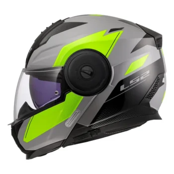 LS2 FF902 SCOPE II DURIA GREY H-VIS YELLOW-06 HELMET - Image 1
