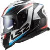 LS2 FF800 STORM II RACER RED BLUE-06 HELMET - Image 4