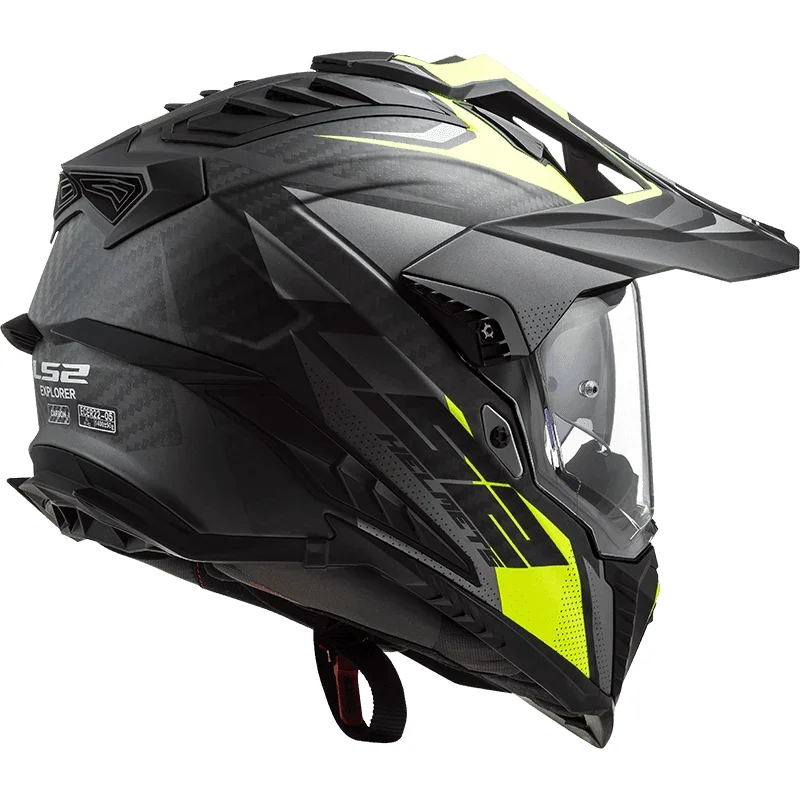 LS2 MX701 C EXPLORER FOCUS M.TITANIUM H-V YELLOW.-06 HELMET - Image 2