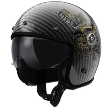 LS2 OF601 BOB II C GLOSS CARBON-06 HELMET - Image 1