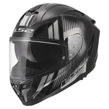 LS2 FF817 CHALLENGER II NITRO BLACK GREY HELMET - Image 1