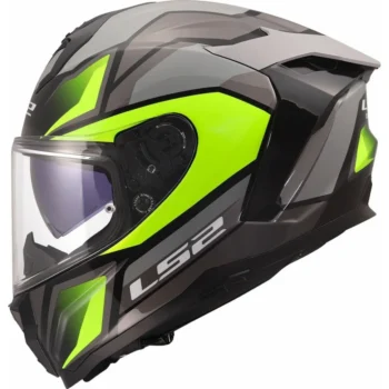 LS2 FF817 CHALLENGER II VIPER GREY H-V YELLOW HELMET - Image 1