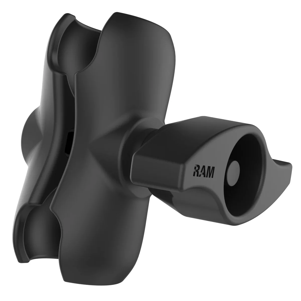RAM® Double Socket Arm with Metal Knob - C Size Short - Image 1