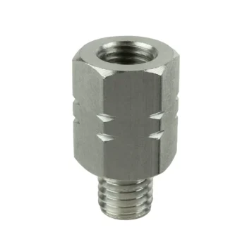 RAM® Female M10-1.25 to Male M10-1.5 Thread Adapter 20mm Long - RAM-M10125-M1015 - Image 1